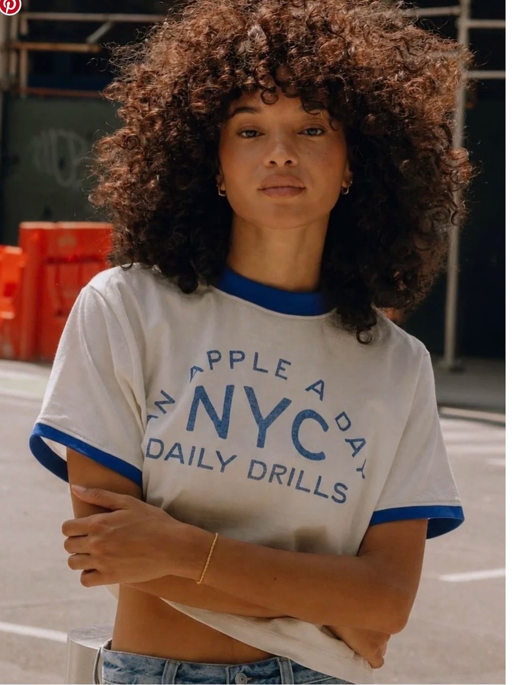 NWT- Daily Drills Big Apple Vintage Tee- XS/S